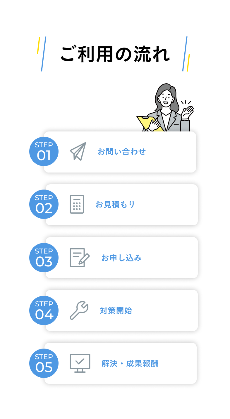 ご利用の流れ